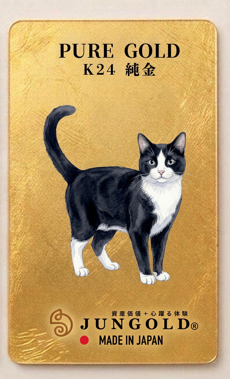 猫 純金カード